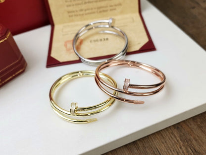 [Lunabriance]JUSTE BRACELET 3.5MM DOUBLE ROW DIAMOND