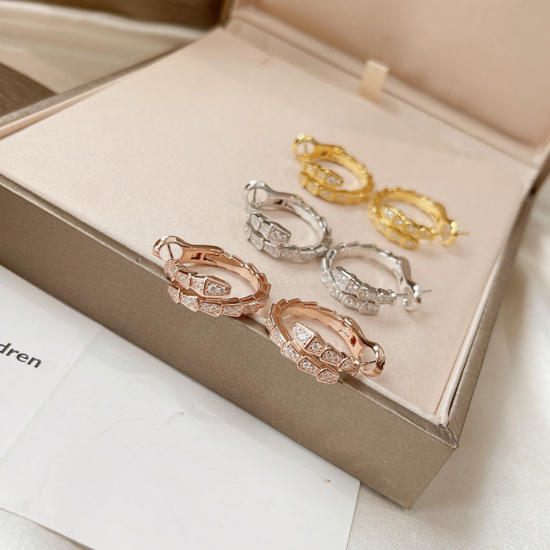 [Lunabriance]SERPENTI EARRINGS DIAMOND