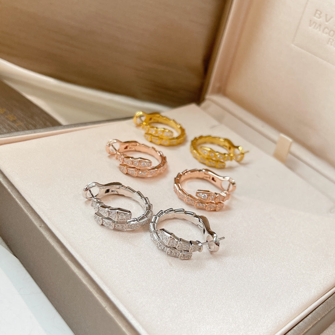 [Lunabriance]SERPENTI EARRINGS DIAMOND