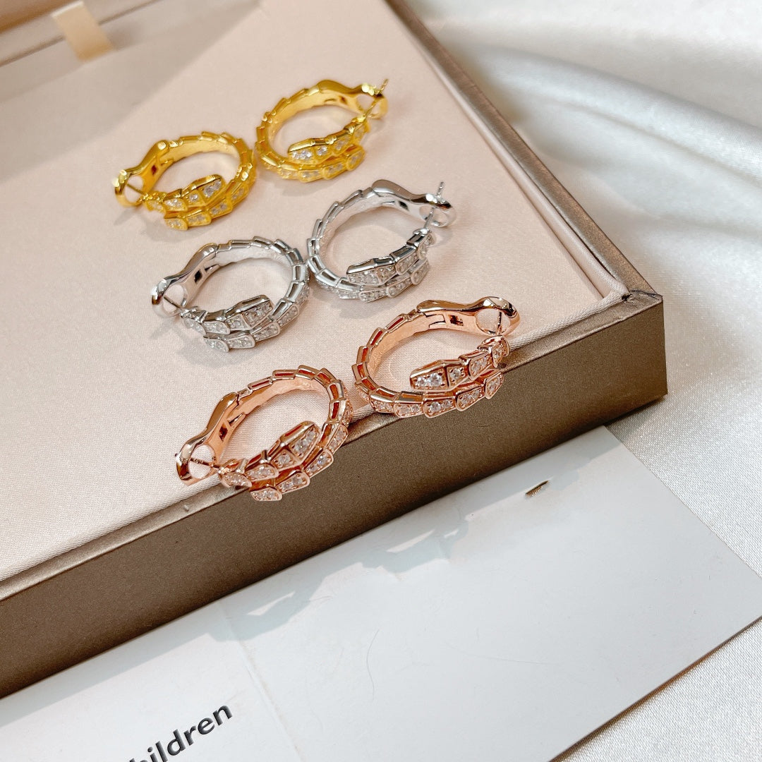 [Lunabriance]SERPENTI EARRINGS DIAMOND