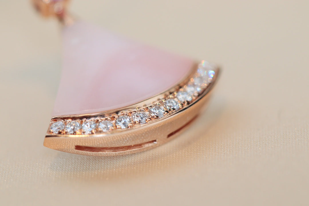 [Lunabriance]DREAM NECKLACE PINK MOP DIAMOND