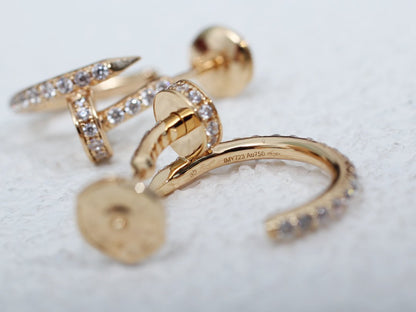 [Lunabriance]JUSTE EARRINGS 12.75MM PINK GOLD DIAMOND