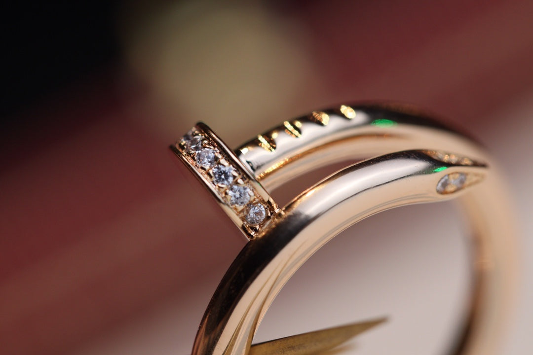 [Lunabriance]JUSTE RING 2.65MM PINK GOLD DIAMOND