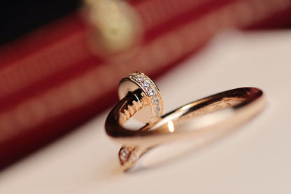 [Lunabriance]JUSTE RING 2.65MM PINK GOLD DIAMOND