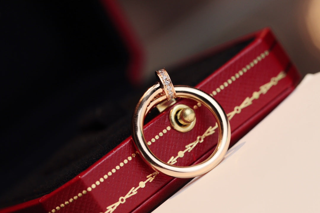 [Lunabriance]JUSTE RING 2.65MM PINK GOLD DIAMOND