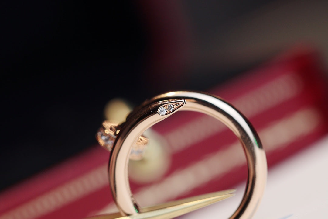 [Lunabriance]JUSTE RING 2.65MM PINK GOLD DIAMOND