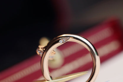 [Lunabriance]JUSTE RING 2.65MM PINK GOLD DIAMOND