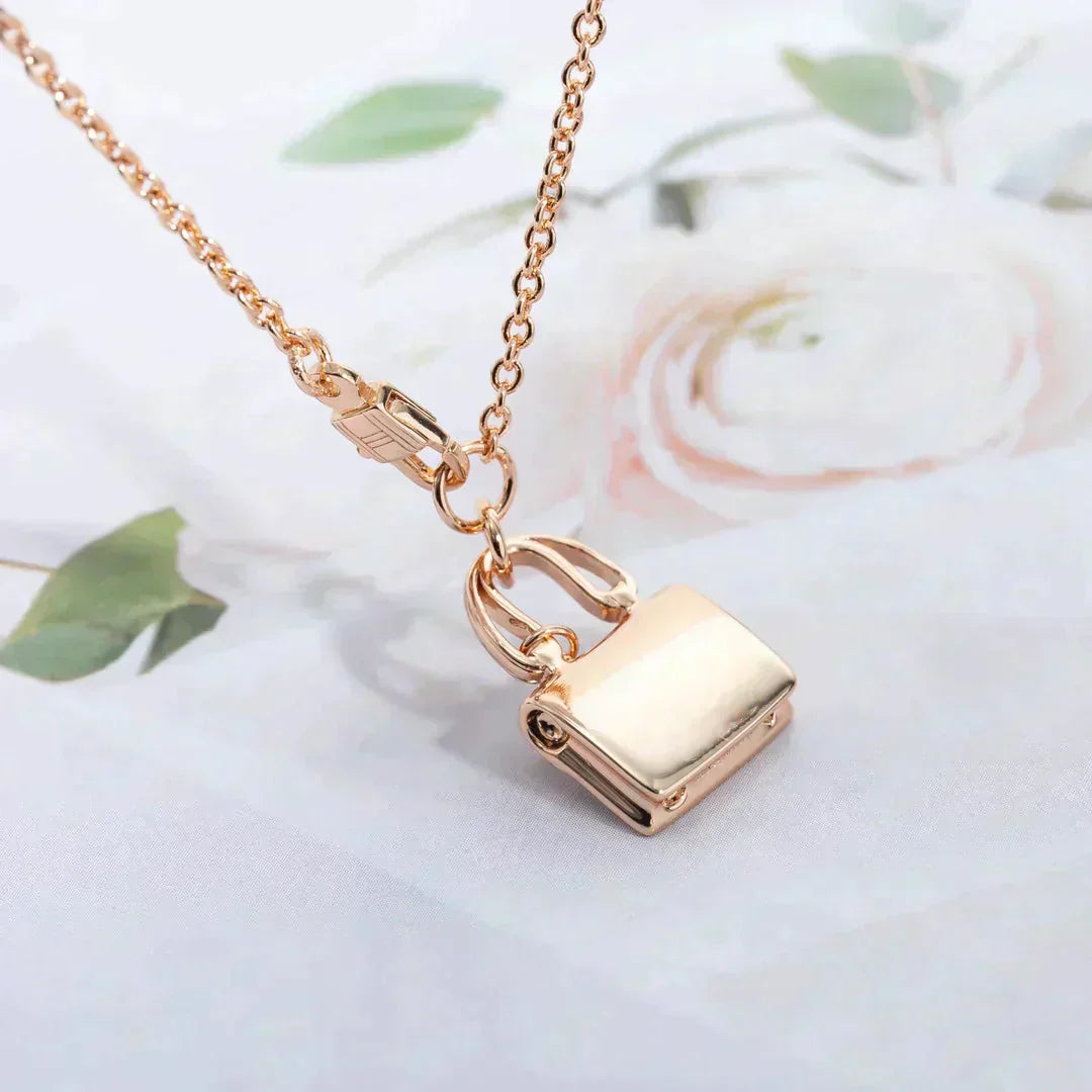 [Lunabriance]AMULETTE PEDANT ROSE GOLD NECKLACE