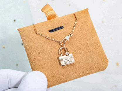 [Lunabriance]AMULETTE PEDANT ROSE GOLD NECKLACE