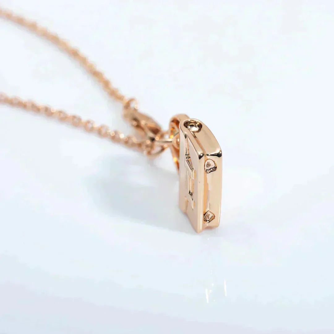 [Lunabriance]AMULETTE PEDANT ROSE GOLD NECKLACE