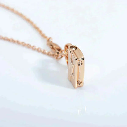 [Lunabriance]AMULETTE PEDANT ROSE GOLD NECKLACE