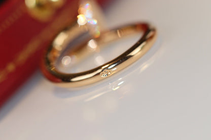 [Lunabriance]JUSTE RING 2.65MM GOLD DIAMOND