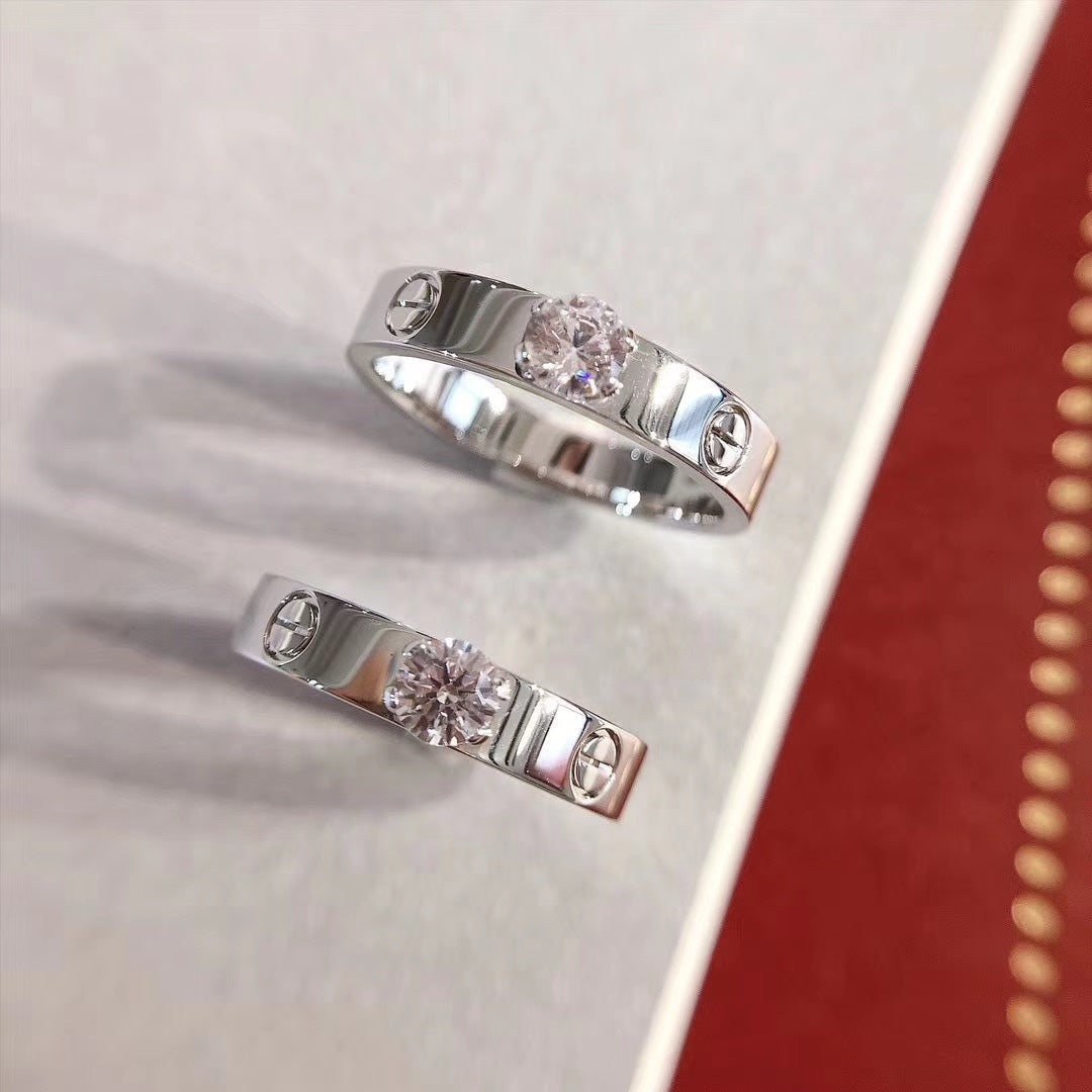 [Lunabriance]LOVE RING 3.6MM 1 BIG DIAMOND