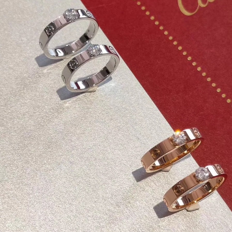 [Lunabriance]LOVE RING 3.6MM 1 BIG DIAMOND