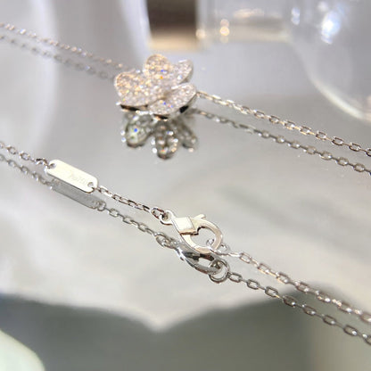 [Lunabriance]FLOWER DIAMOND NECKLACE