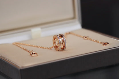 [Lunabriance]ZERO 1 PINK GOLD NECKLACE