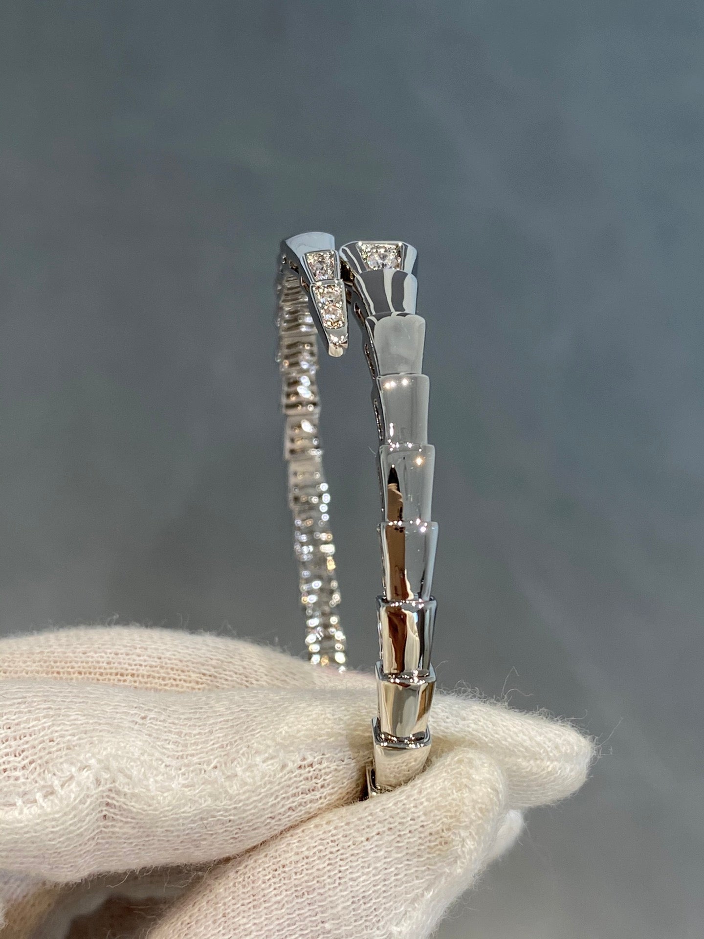 [Lunabriance]SERPENTI BRACELET DIAMONDS SILVER