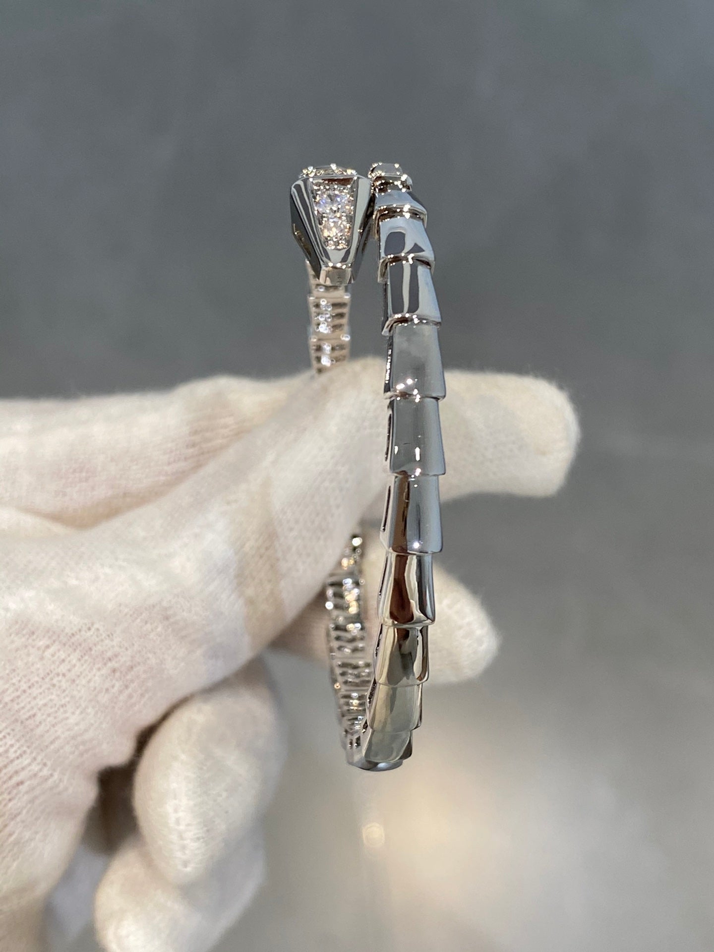 [Lunabriance]SERPENTI BRACELET DIAMONDS SILVER
