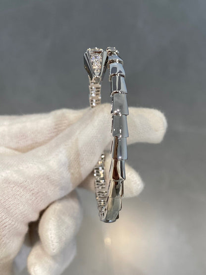 [Lunabriance]SERPENTI BRACELET DIAMONDS SILVER