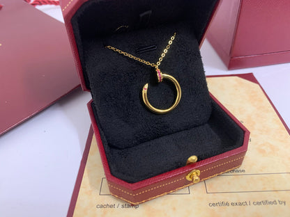 [Lunabriance]JUSTE PINK DIAMOND NECKLACE