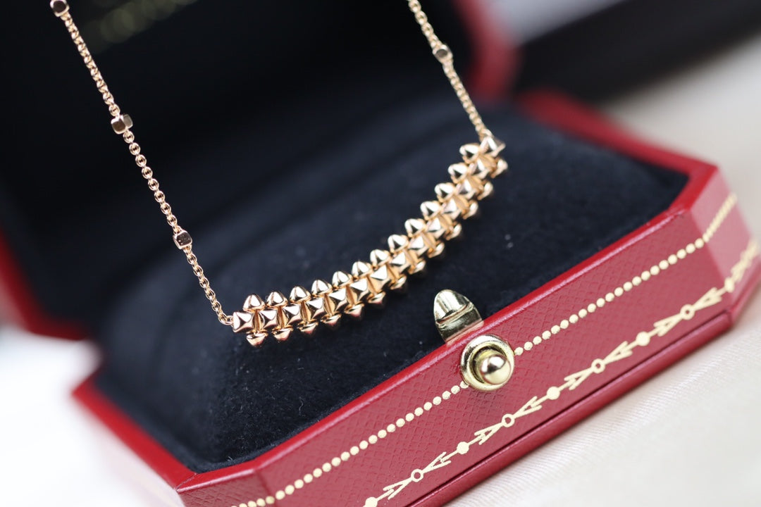 [Lunabriance]CLASH PINK GOLD NECKLACE
