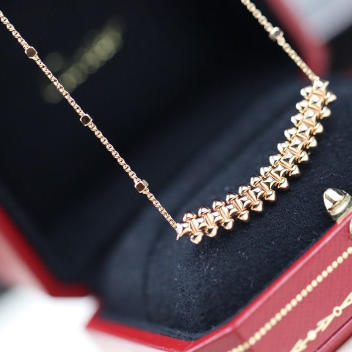 [Lunabriance]CLASH PINK GOLD NECKLACE