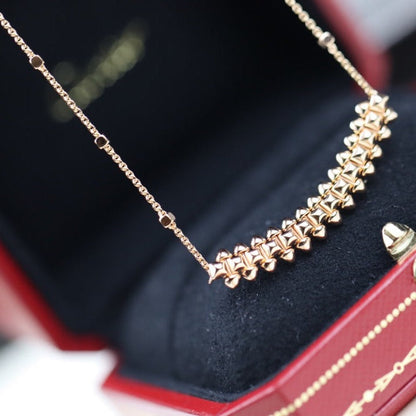 [Lunabriance]CLASH PINK GOLD NECKLACE