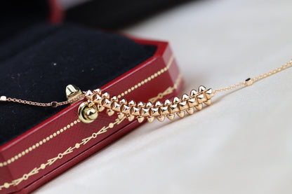 [Lunabriance]CLASH PINK GOLD NECKLACE
