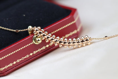 [Lunabriance]CLASH PINK GOLD NECKLACE