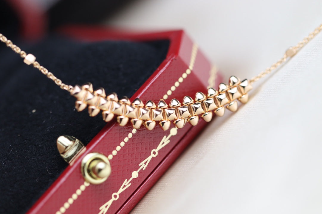 [Lunabriance]CLASH PINK GOLD NECKLACE