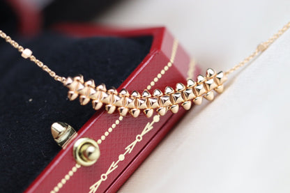 [Lunabriance]CLASH PINK GOLD NECKLACE