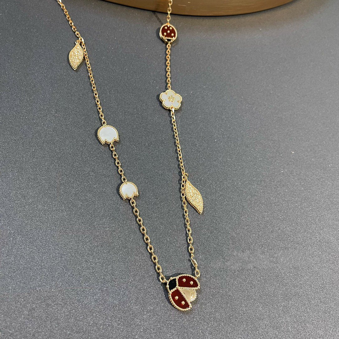 [Lunabriance]LUCKY SPRING 15 MOTIFS GOLD NECKLACE