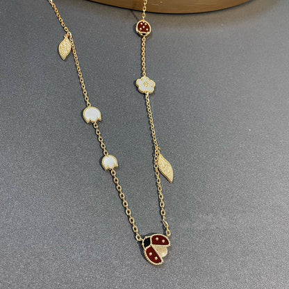 [Lunabriance]LUCKY SPRING 15 MOTIFS GOLD NECKLACE