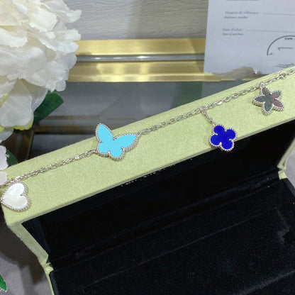 [Lunabriance]LUCKY SPRING SILVER BRACELET 4 MOTIF