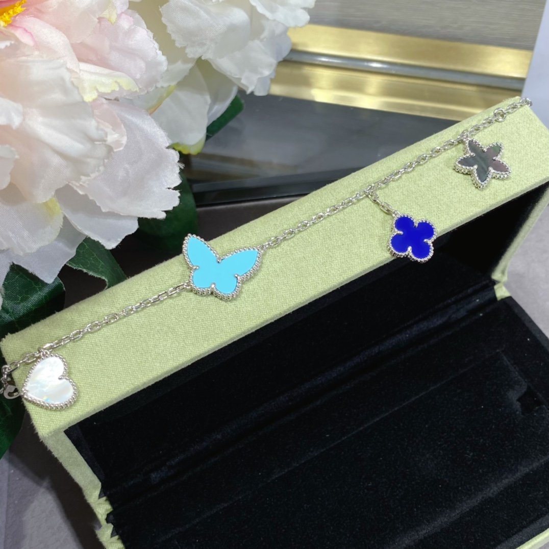 [Lunabriance]LUCKY SPRING SILVER BRACELET 4 MOTIF
