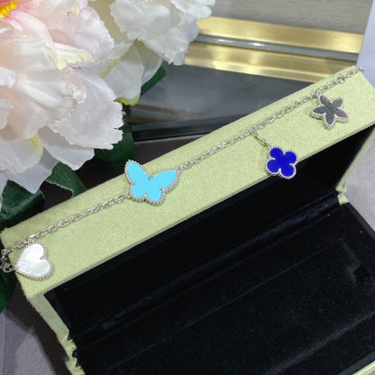 [Lunabriance]LUCKY SPRING SILVER BRACELET 4 MOTIF