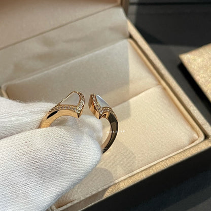 [Lunabriance]DREAM MOP DIAMOND OPEN RING