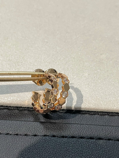 [Lunabriance]Hollow Design Four-Leaf Clover Flower Shape Ring