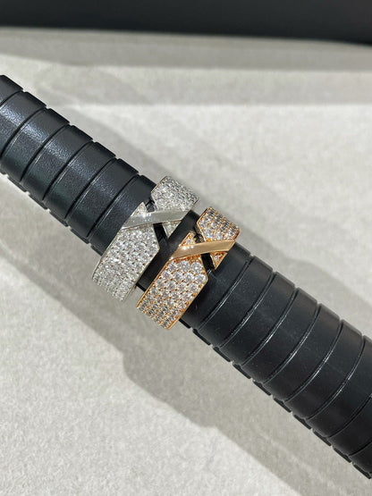 [Lunabriance]LIENS EVIDENCE  DIAMOND PAVED RING