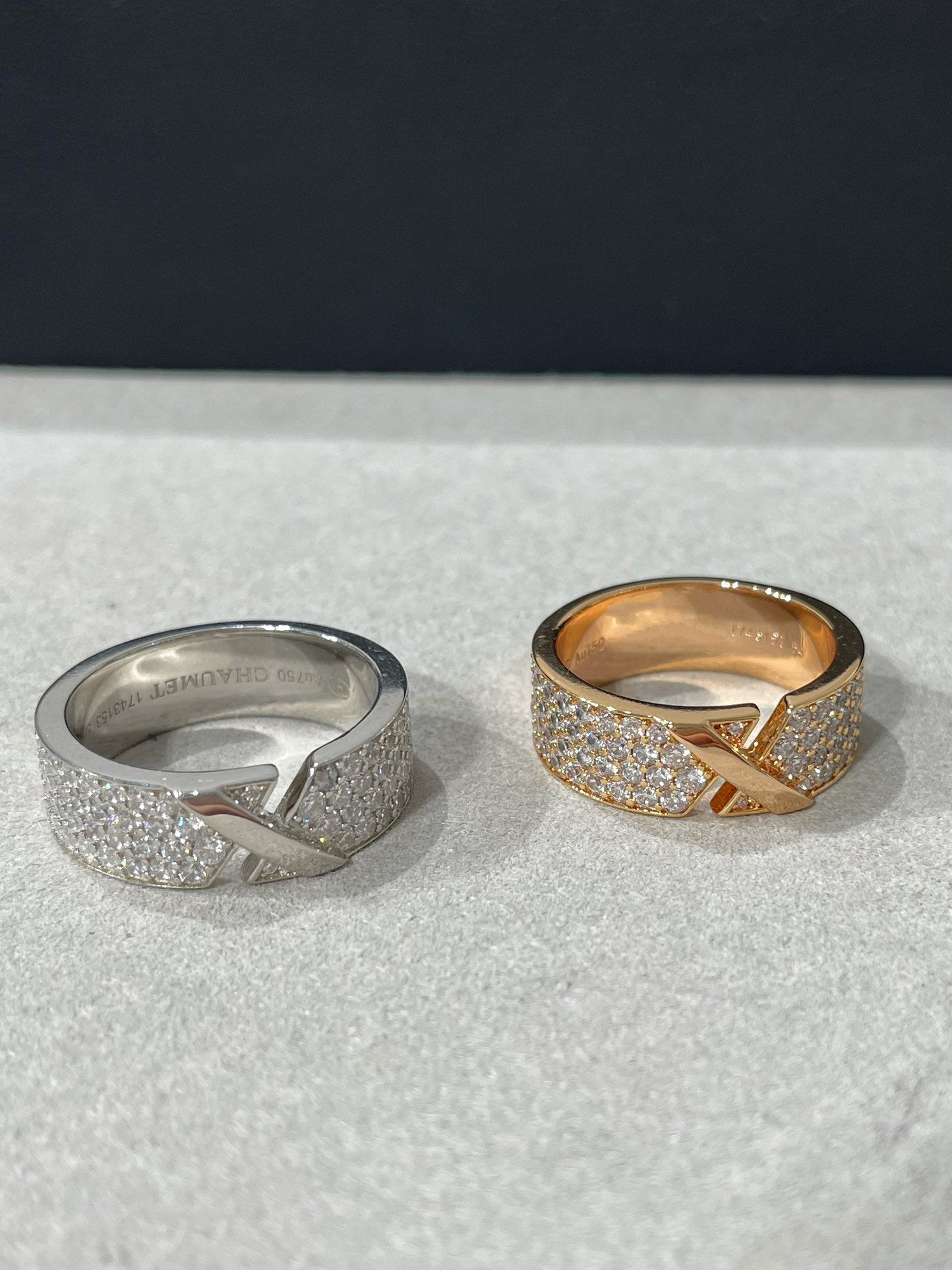 [Lunabriance]LIENS EVIDENCE  DIAMOND PAVED RING