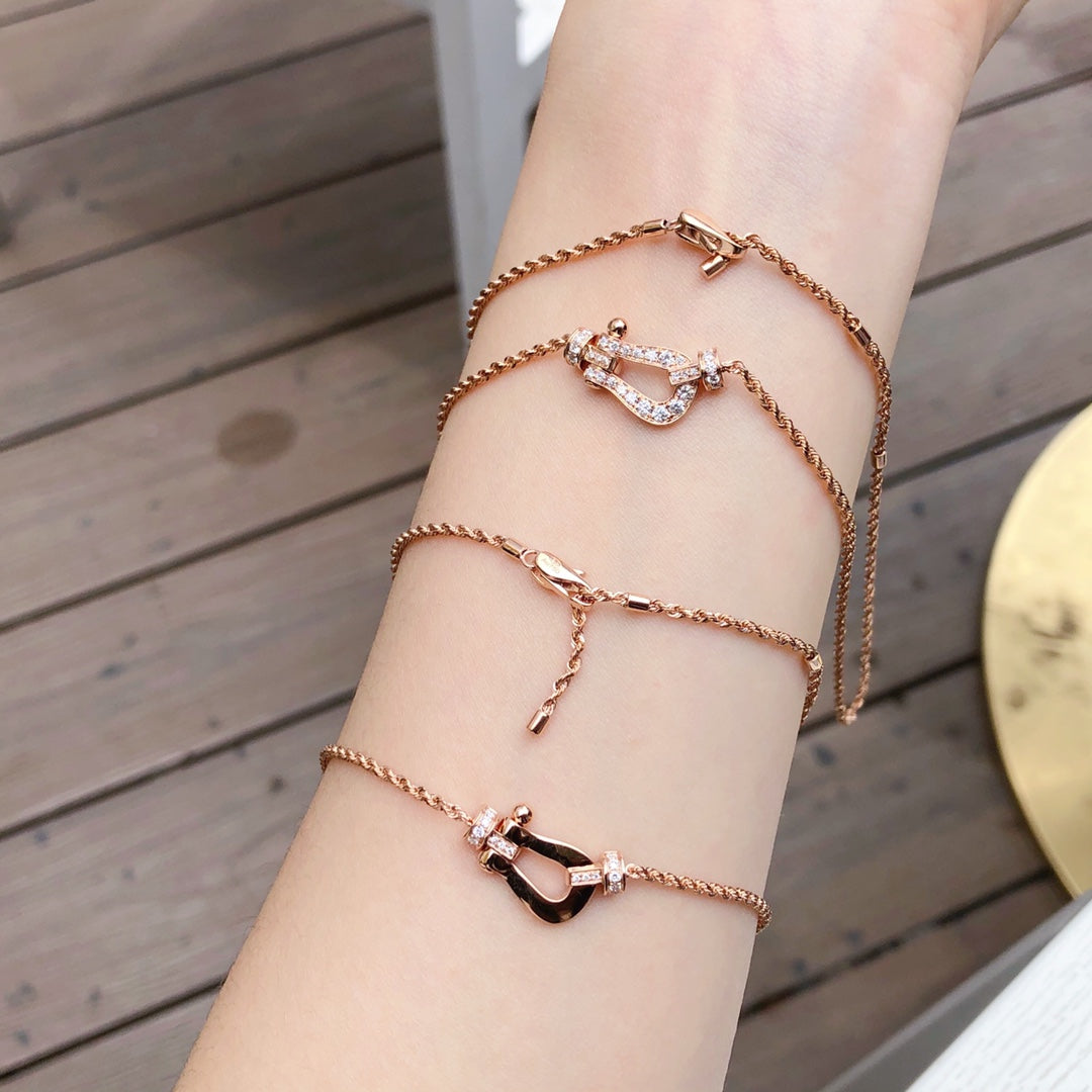[Lunabriance]FORCE 10 PINK GOLD DIAMOND NECKLACE