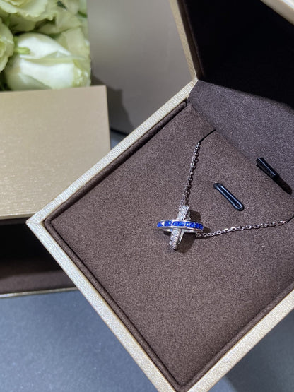 [Lunabriance]LIENS DIAMOND SILVER NECKLACE