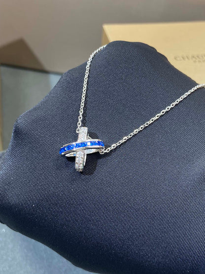[Lunabriance]LIENS DIAMOND SILVER NECKLACE