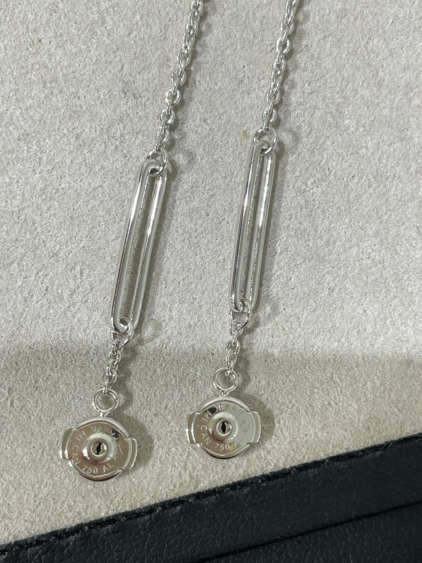 [Lunabriance]CHAINE CHAOS DIAMOND DROP EARRINGS