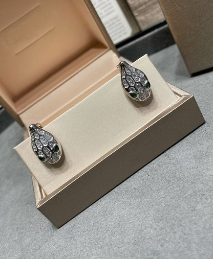 [Lunabriance]SERPENT DIAMOND STUD EARRINGS