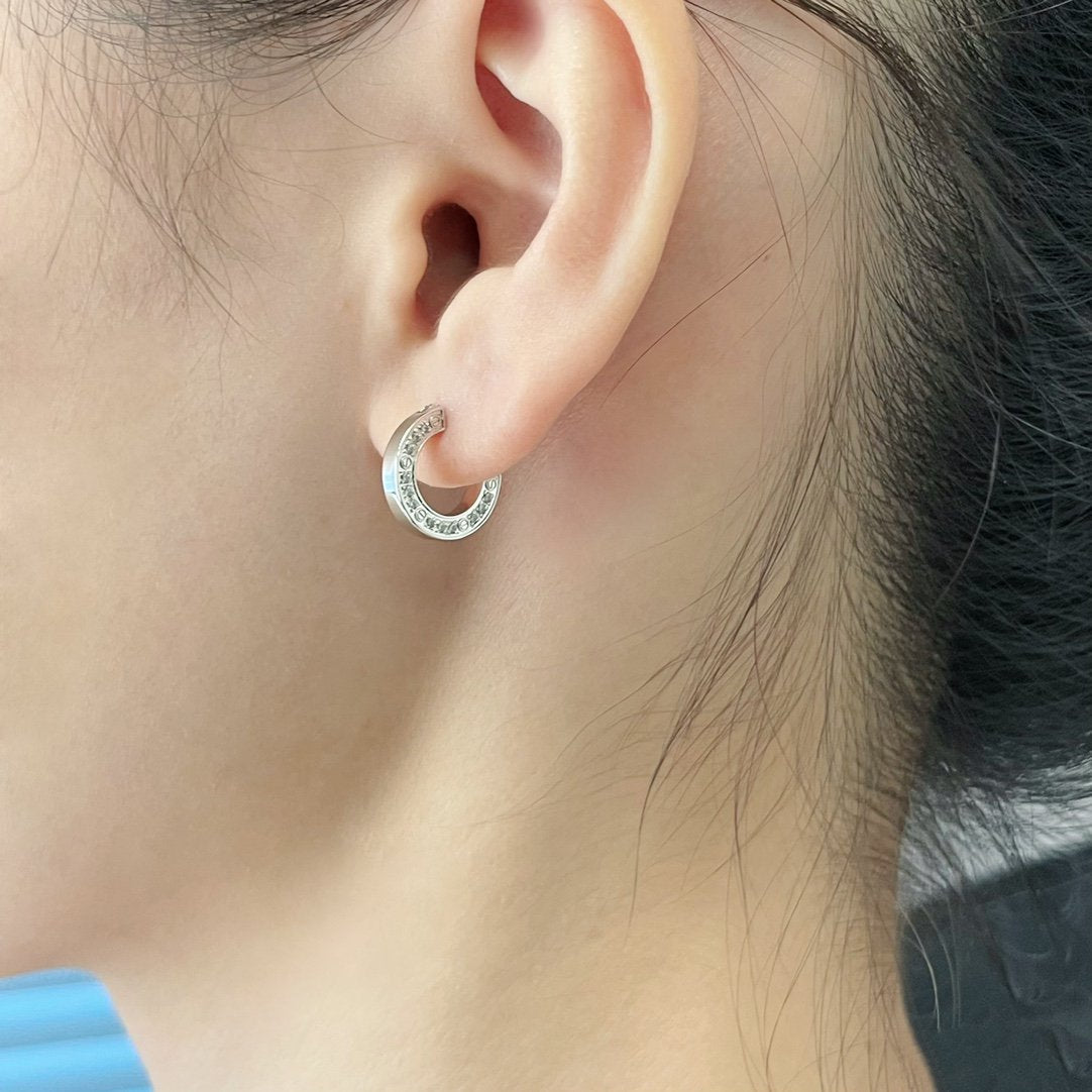 [Lunabriance]LOVE DIAMOND EARRINGS