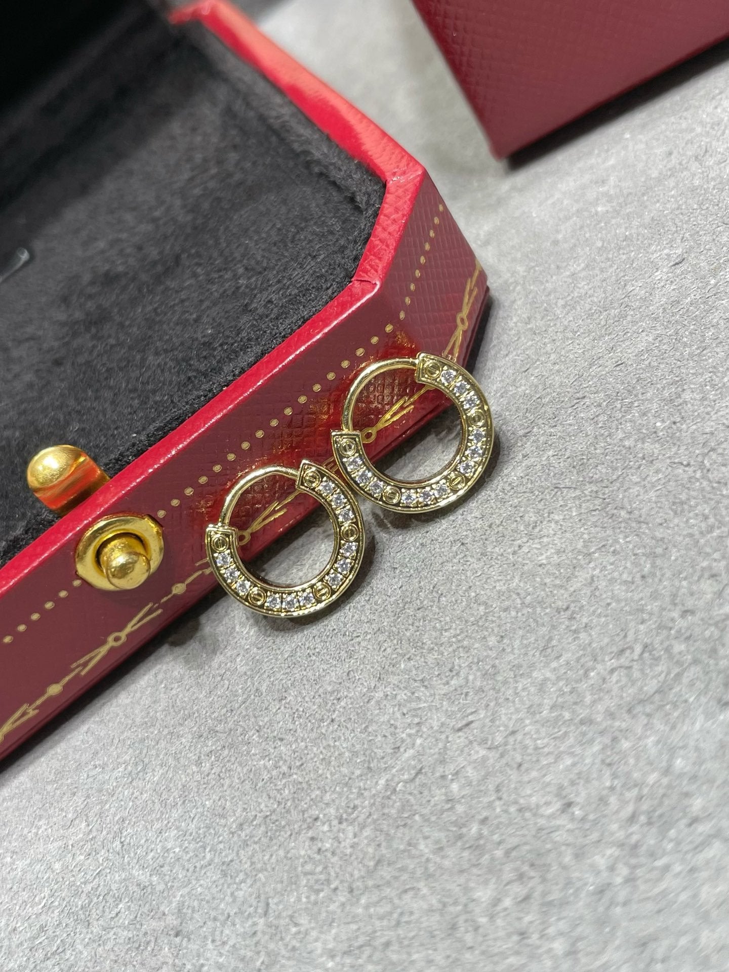 [Lunabriance]LOVE DIAMOND EARRINGS