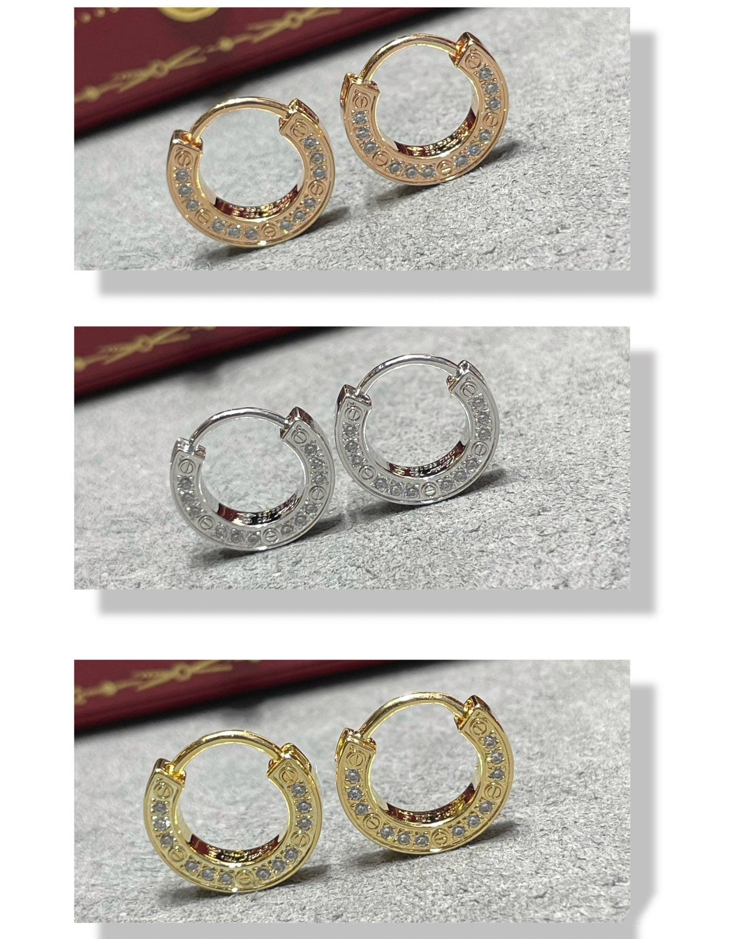 [Lunabriance]LOVE DIAMOND EARRINGS