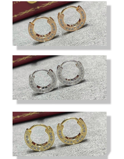 [Lunabriance]LOVE DIAMOND EARRINGS