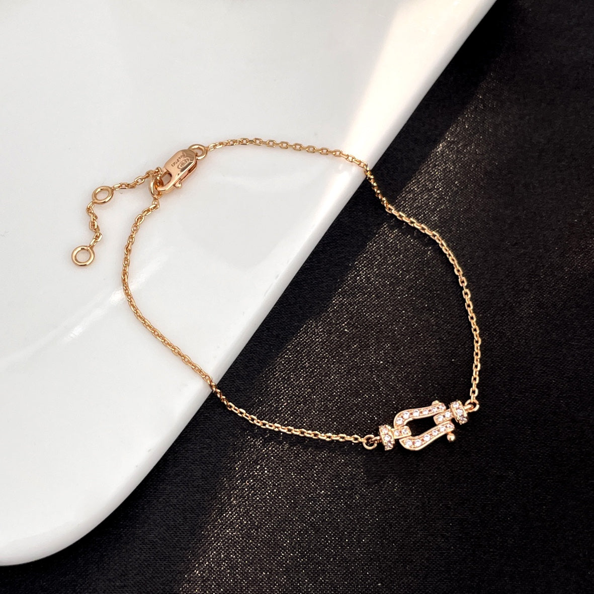 [Lunabriance]FORCE 10 FULL DIAMOND BUCKLE CHAIN LINK MINI MODEL